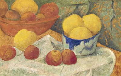 Appels met een blauwe schaal, 1922 door Paul Sérusier